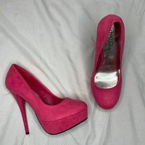 NEW Pink High Heeled Shoes